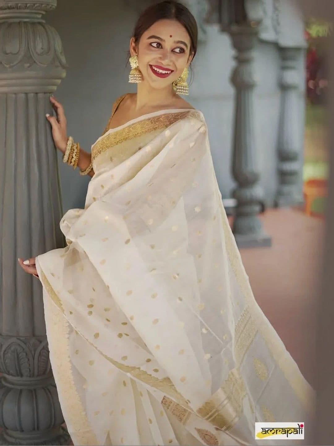 HERE&NOW Woven Design Zari Banarasi Saree thumbnail 3