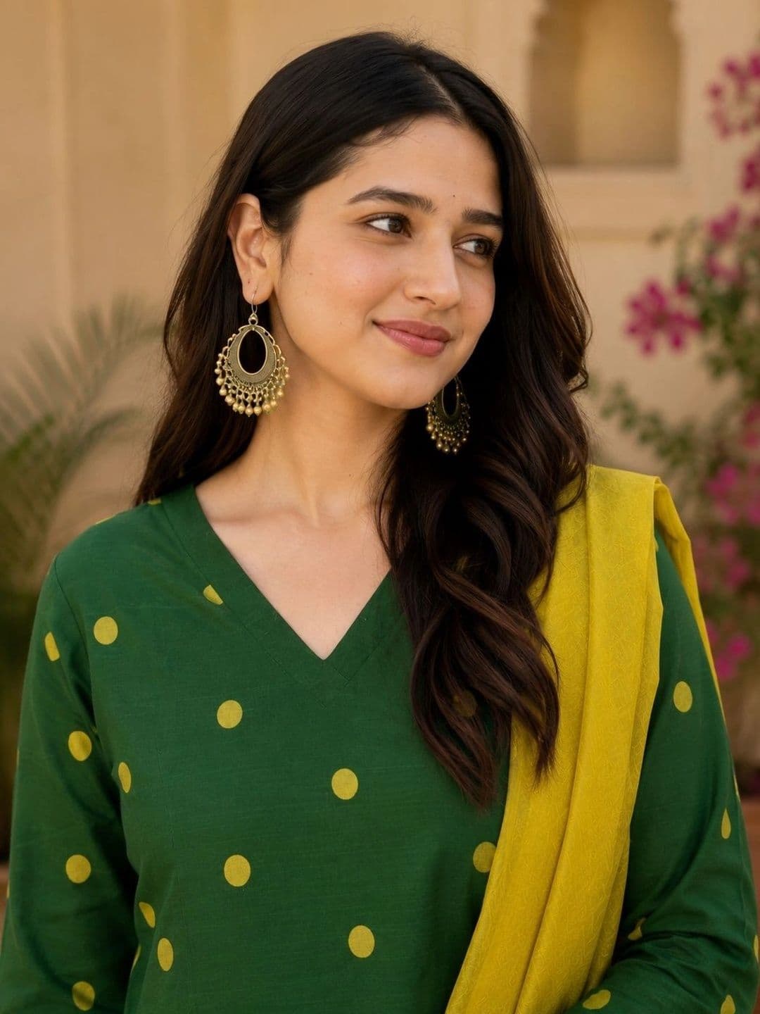 Rahigomar Women Ethnic Motifs Printed Regular Kurta with Trousers & With Dupatta thumbnail 4