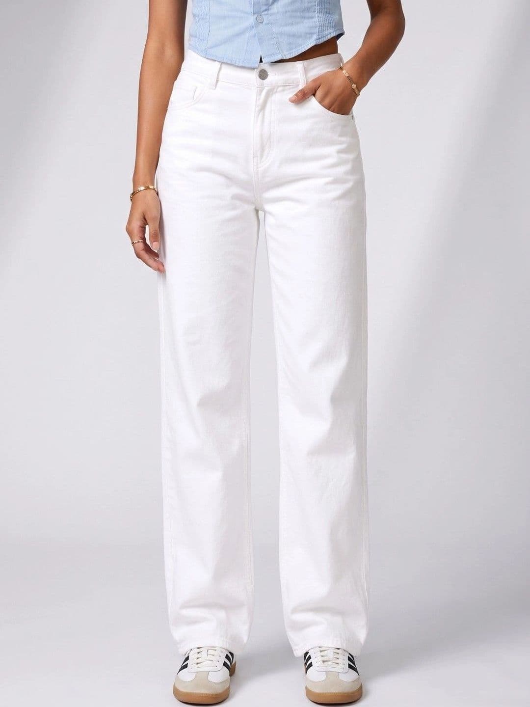 Moda Rapido Women Classic Relaxed Fit Mid-Rise Stretchable Jeans - view 1