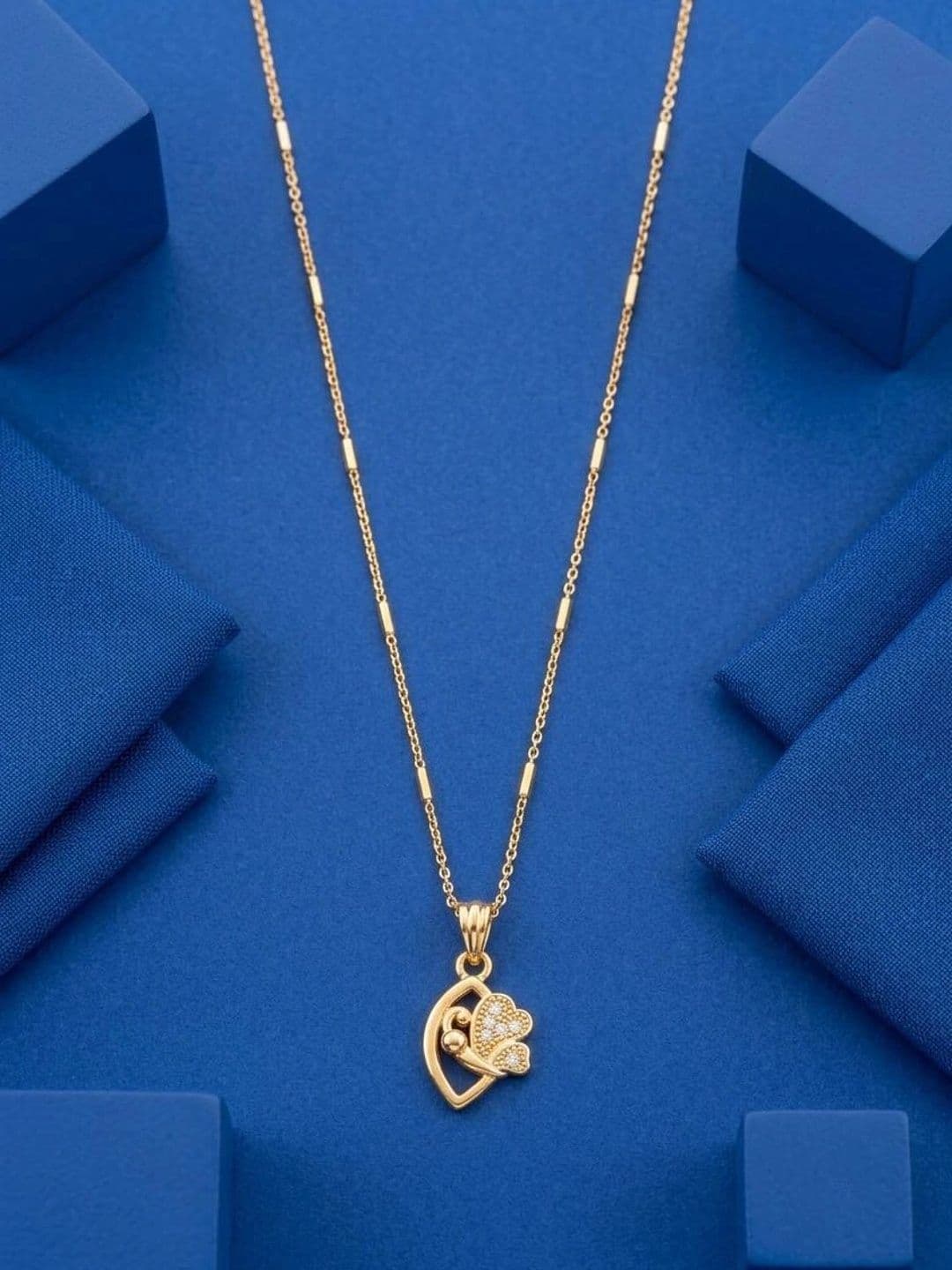 Dency Unisex Brass Gold-Plated Necklace thumbnail 3