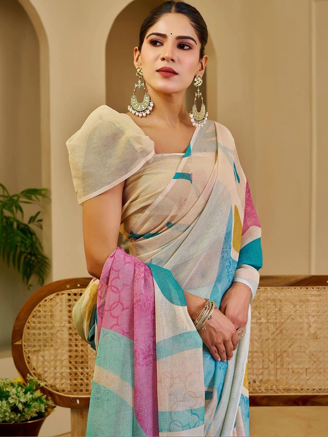 HERE&NOW Silk Cotton Handloom Saree thumbnail 2