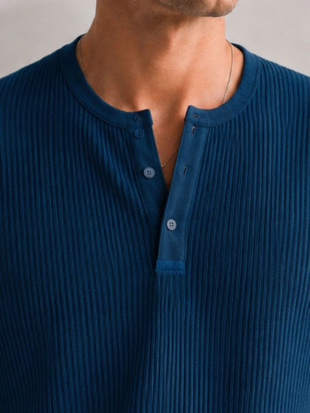 THE BEETEL HOUSE Men Henley Neck T-shirt thumbnail 3