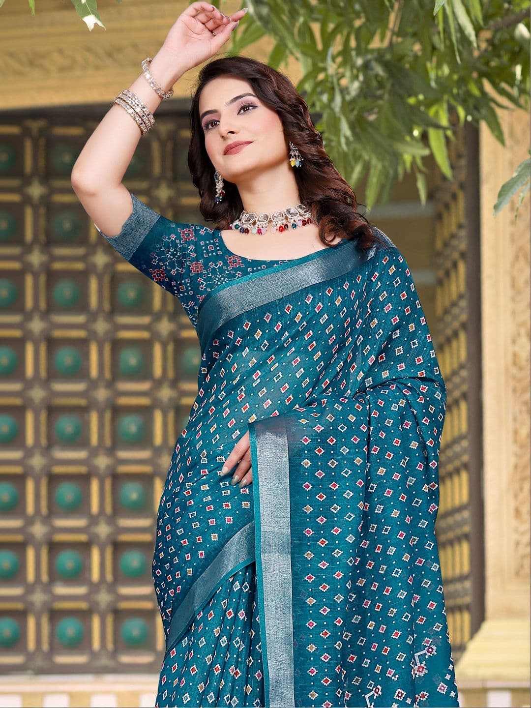 HERE&NOW Polka Dot Saree thumbnail 7