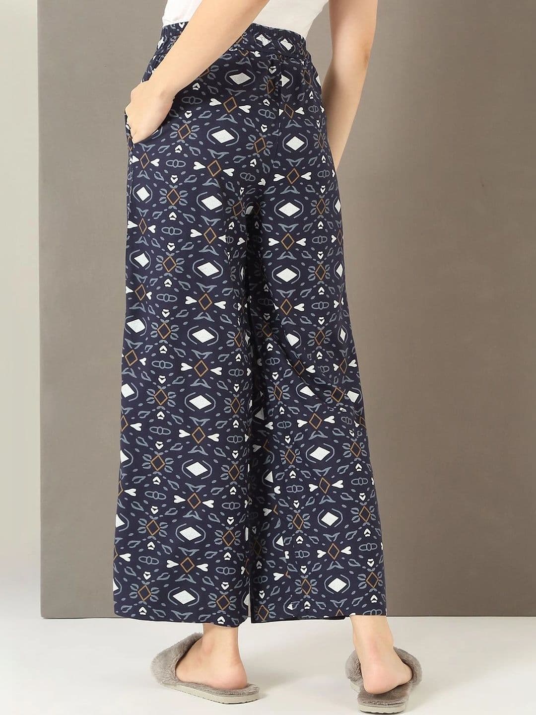 Sweet Dreams Women Printed Knitted Palazzos thumbnail 5