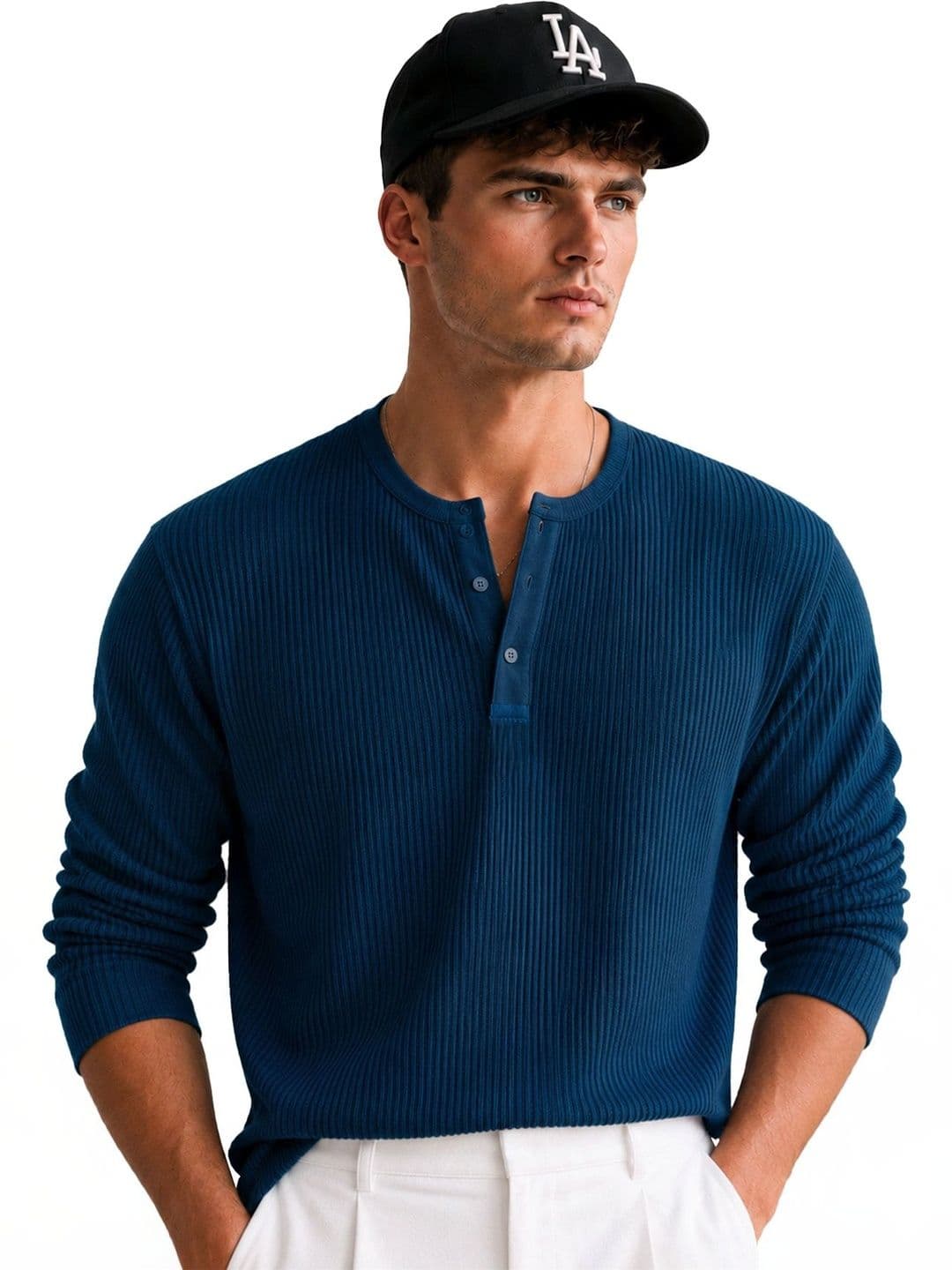 THE BEETEL HOUSE Men Henley Neck T-shirt - view 1