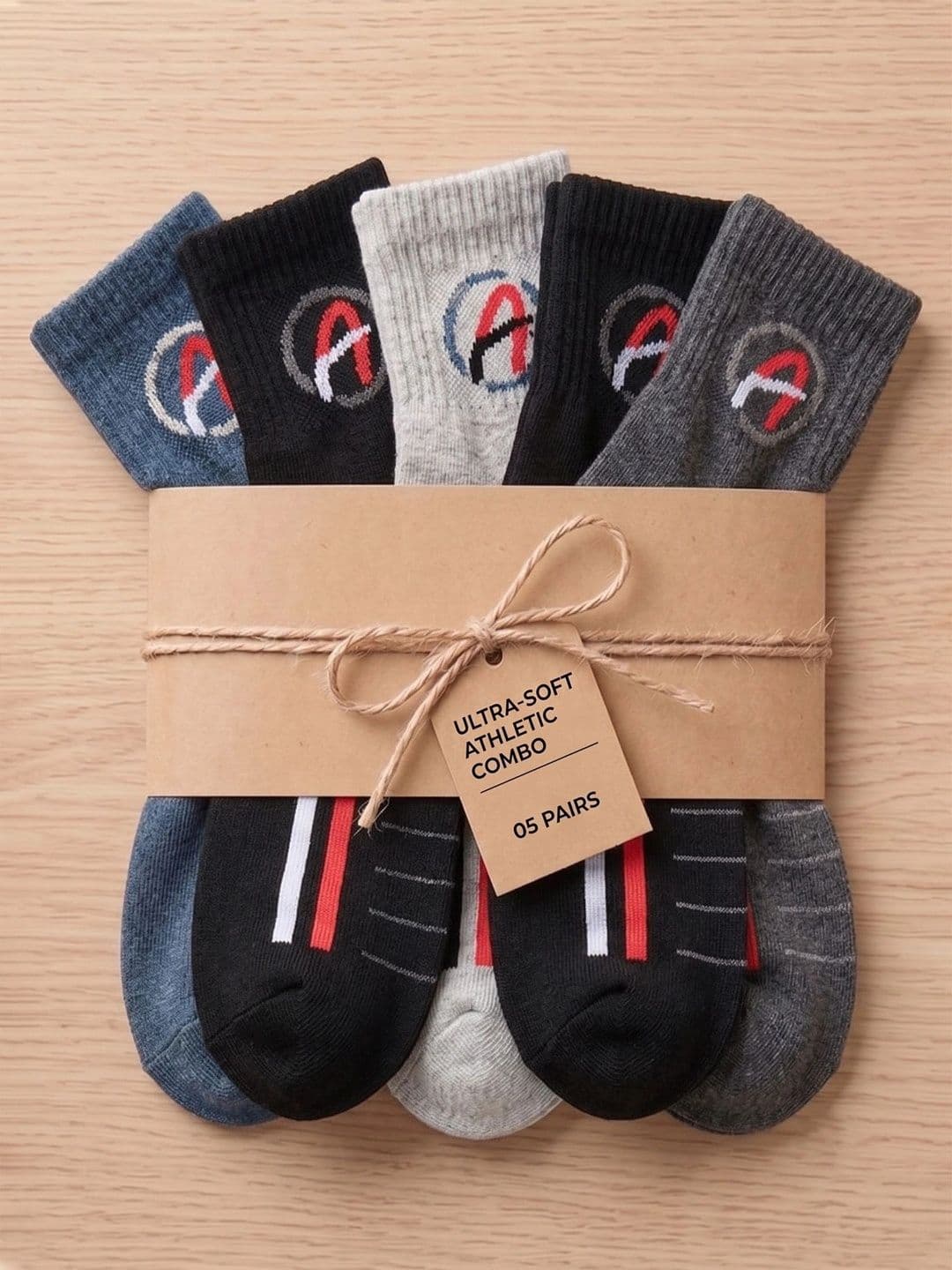 Moda Rapido Men Pack of 5 Cotton Patterned Ankle Length Socks thumbnail 4