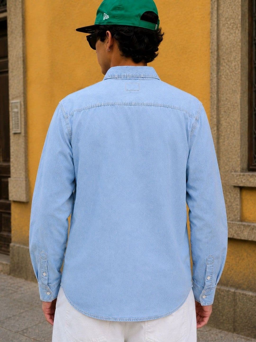 Bene Kleed Men Regualar Fit Double Pocket Denim Shirt thumbnail 5