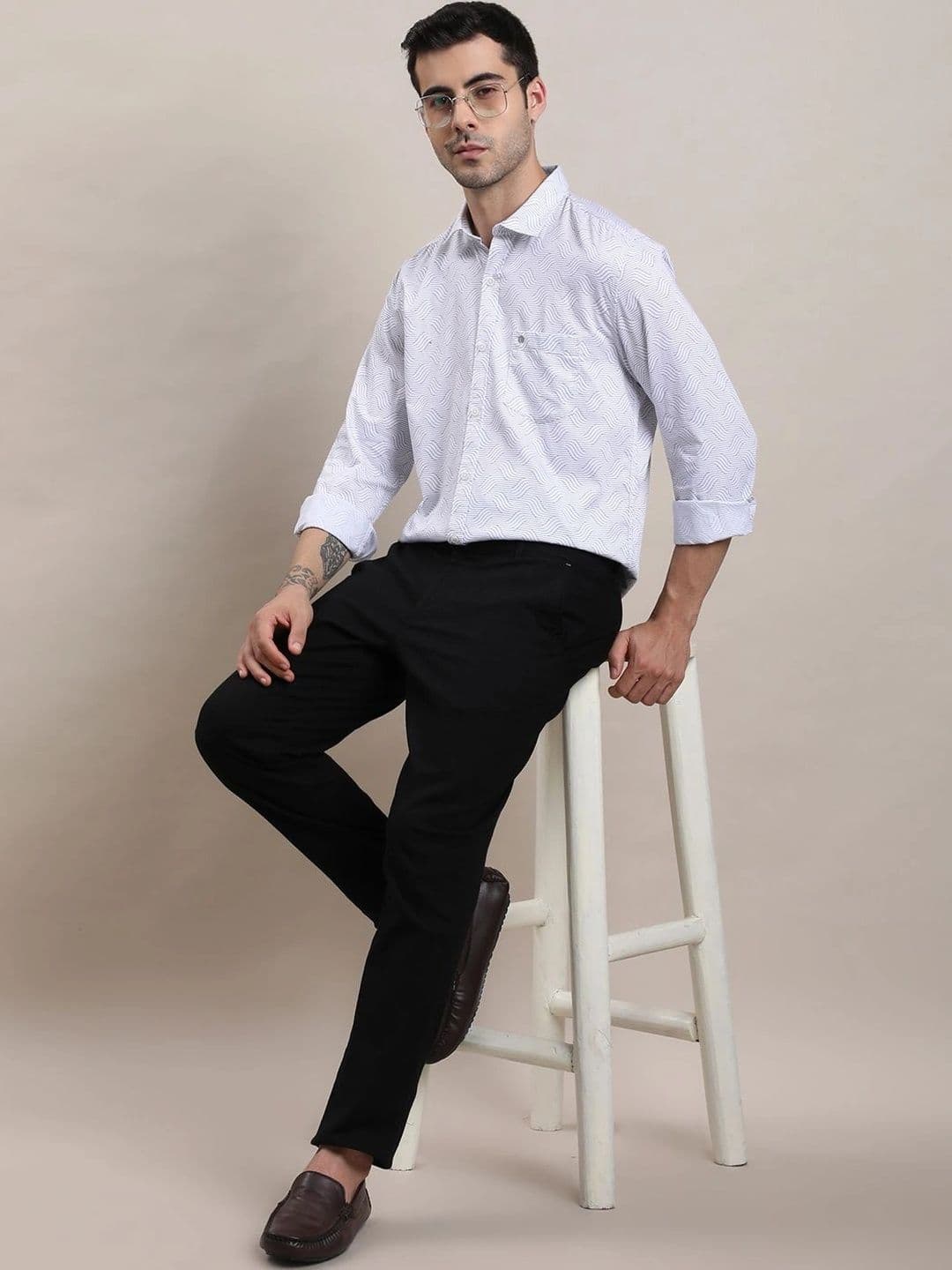 Turtle Men Relaxed Slim Fit Printed Casual Shirt thumbnail 3
