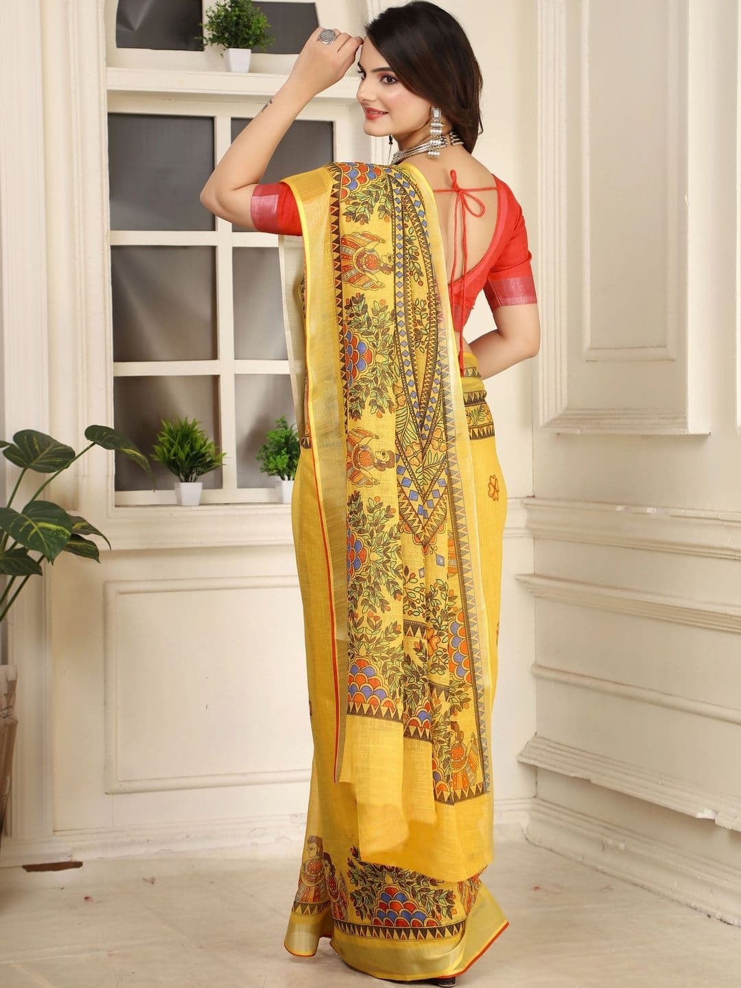 HERE&NOW Women Paisley Printed Saree thumbnail 3