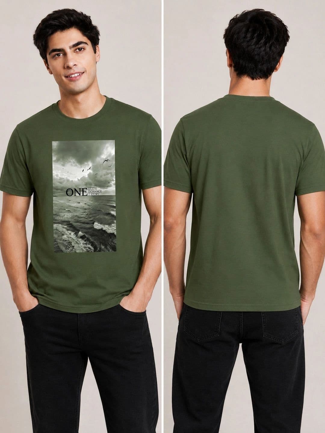 The Arth India Clothing Men Printed T-shirt thumbnail 4