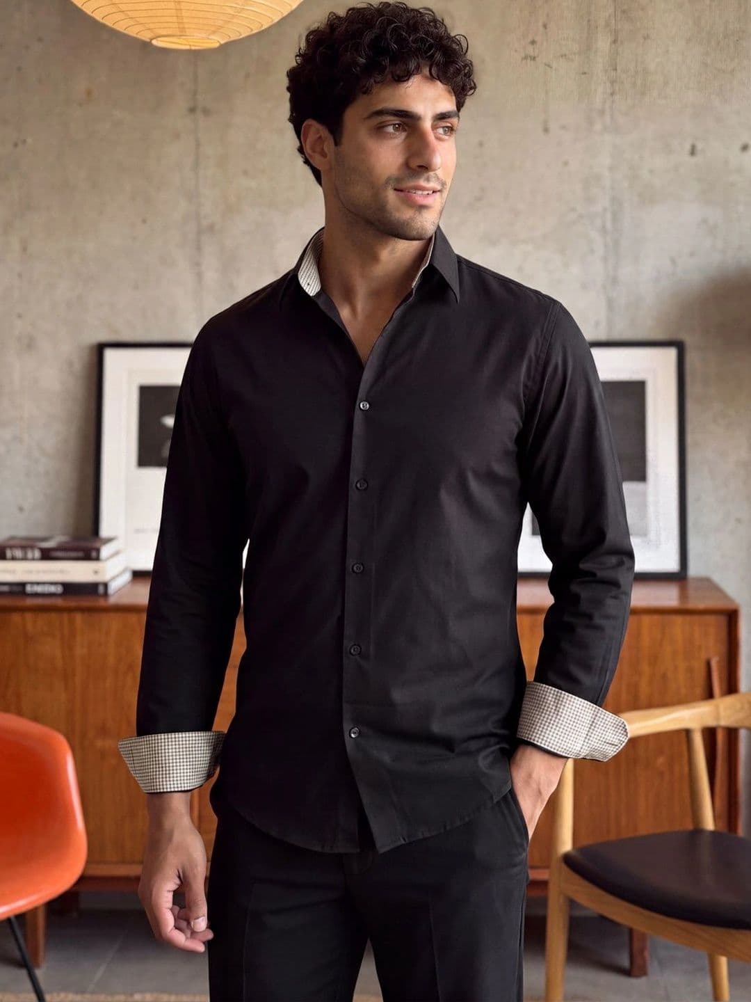 Urban Scissors Men Slim Fit Semiformal Shirt thumbnail 5