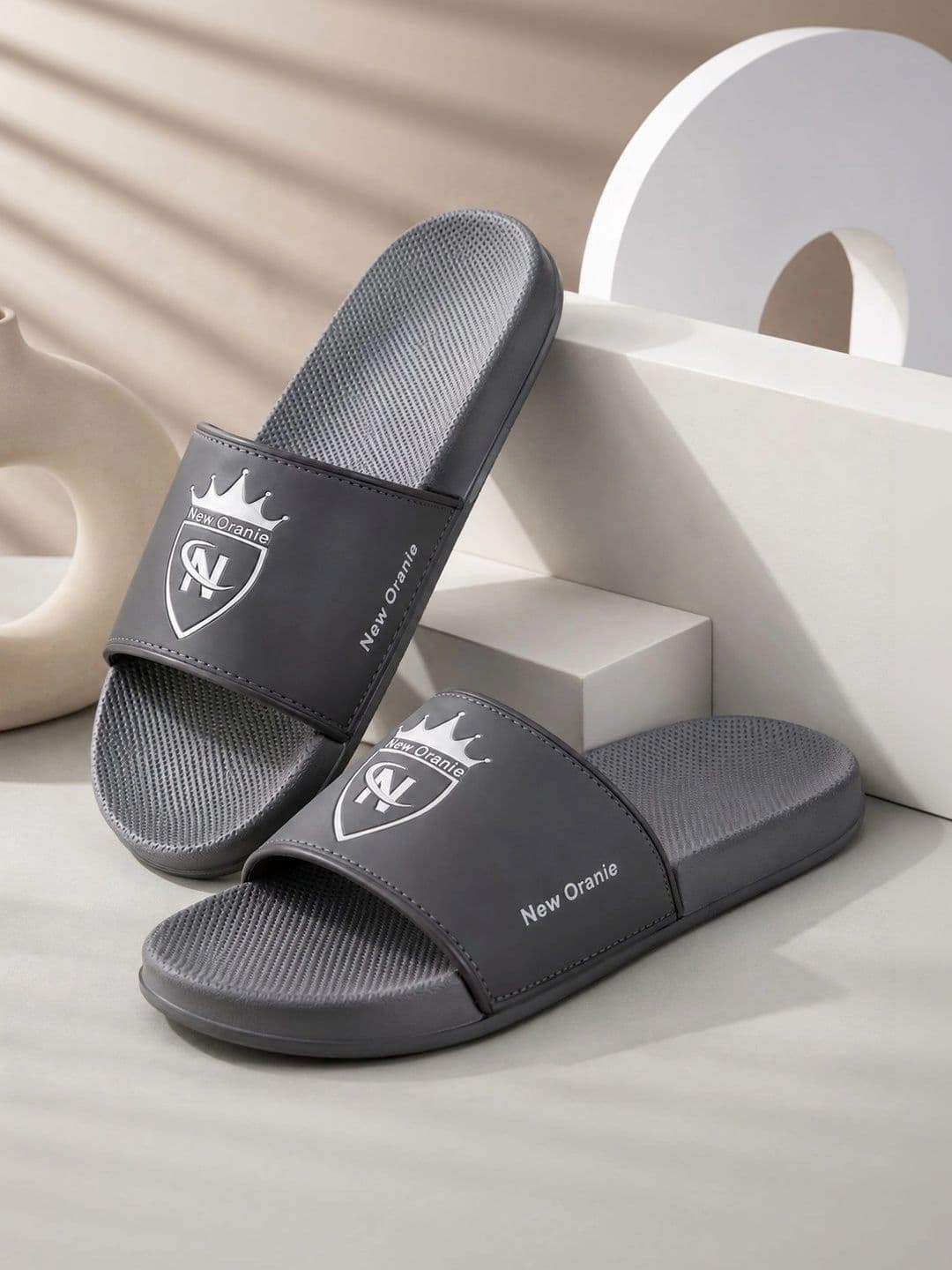 NEW ORANIE Men Pack of 2 Printed Sliders thumbnail 3