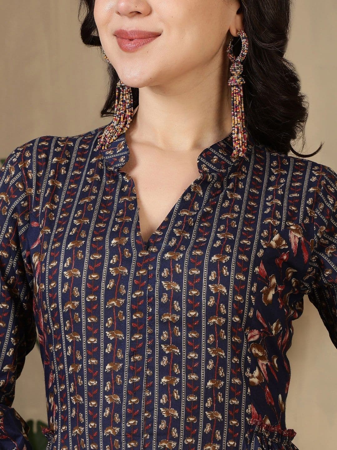 Sangria Women Ethnic Motifs Printed Anarkali Kurta thumbnail 5