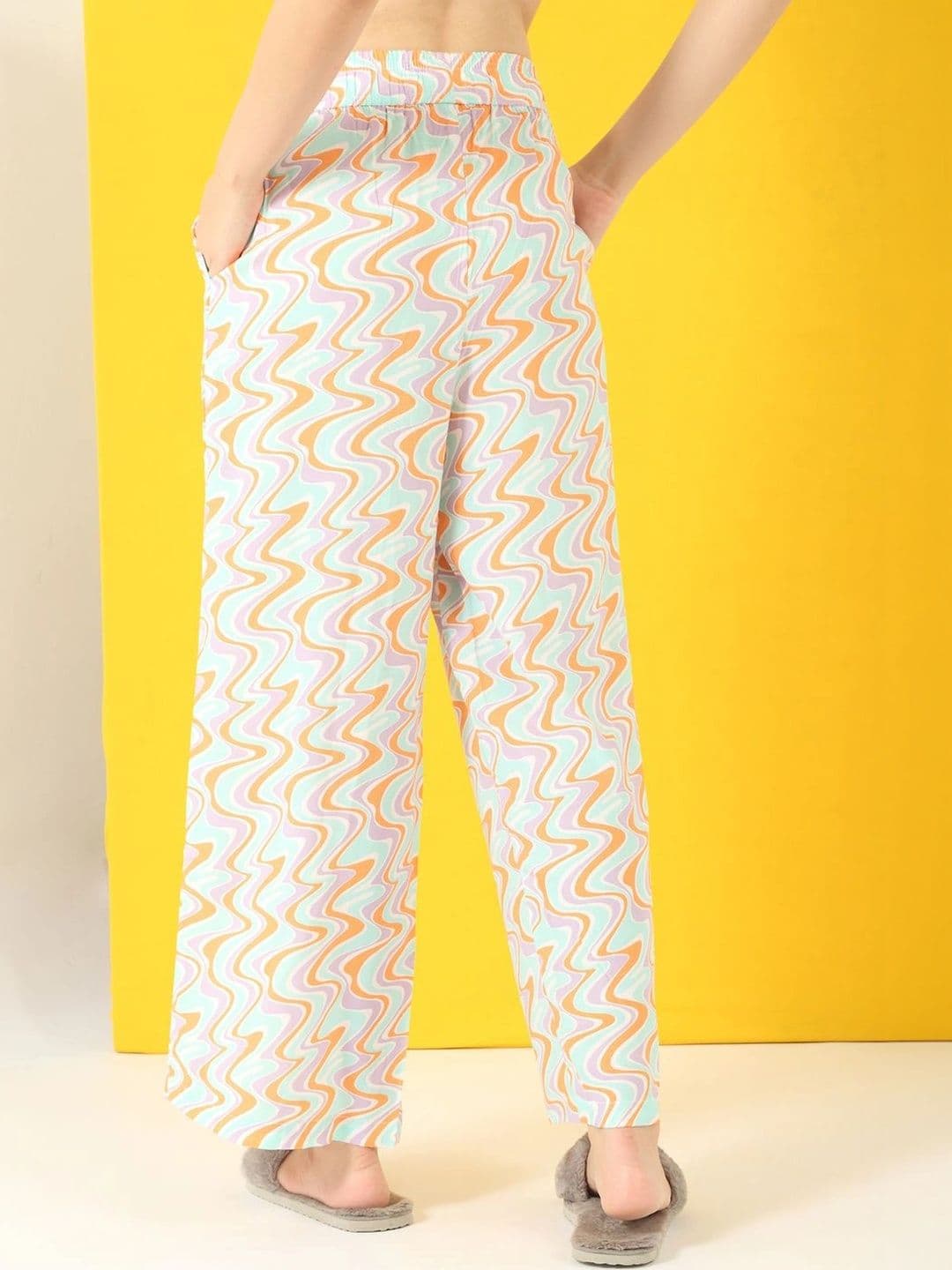 Sweet Dreams Women Printed Knitted Palazzos thumbnail 2
