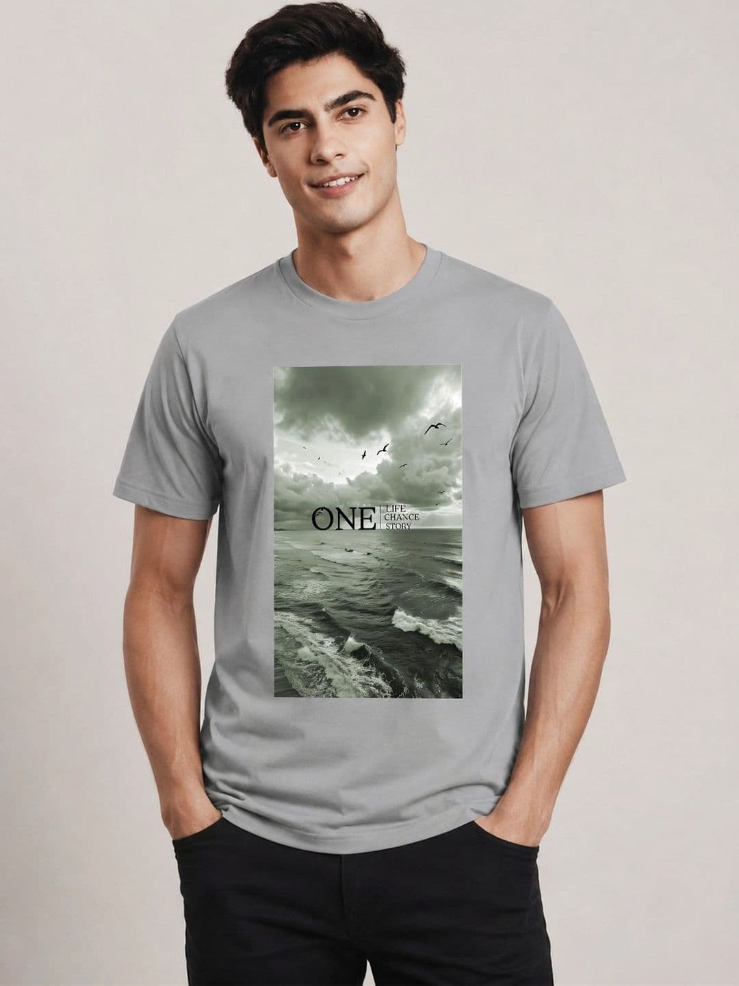 The Arth India Clothing Men Printed T-shirt - view 1