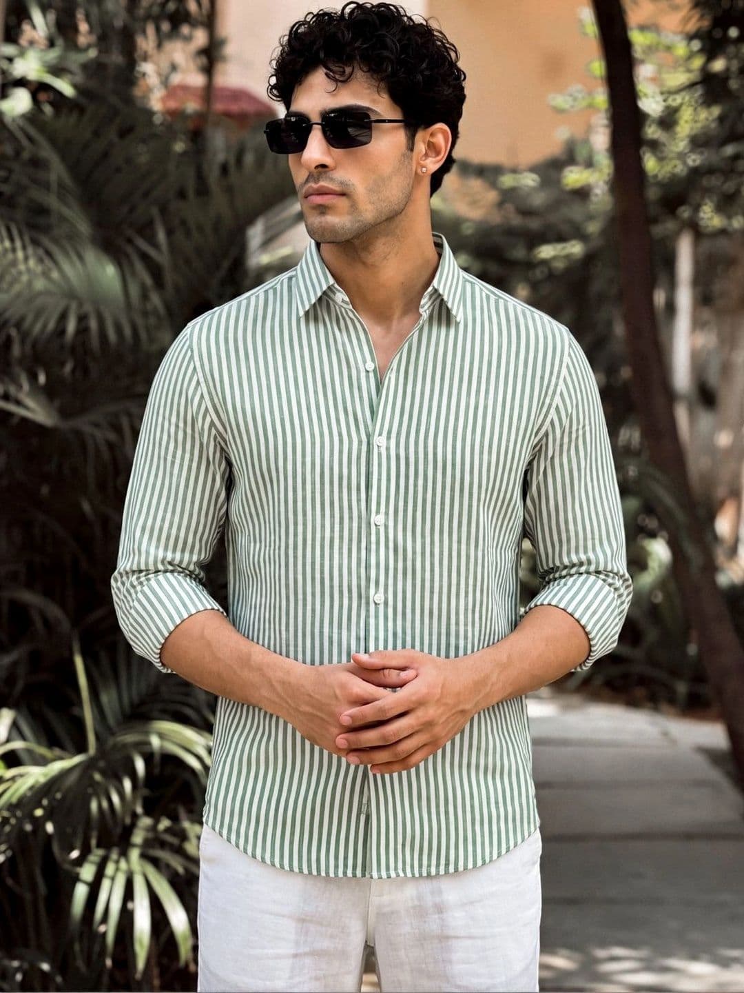 Urban Scissors Men Slim Fit Striped Casual Shirt - view 1