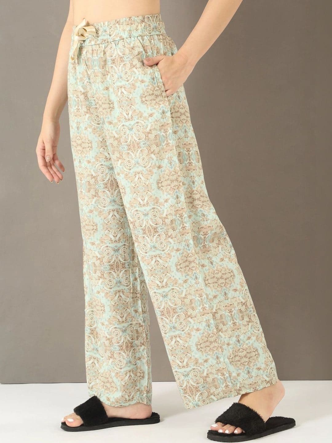 Sweet Dreams Women Ethnic Motifs Printed Knitted Ethnic Palazzos thumbnail 4