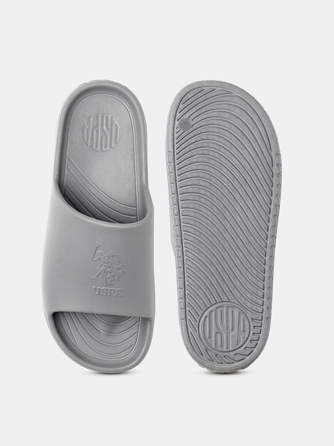 U.S. Polo Assn. Palmer Grey Cloud Sliders thumbnail 3