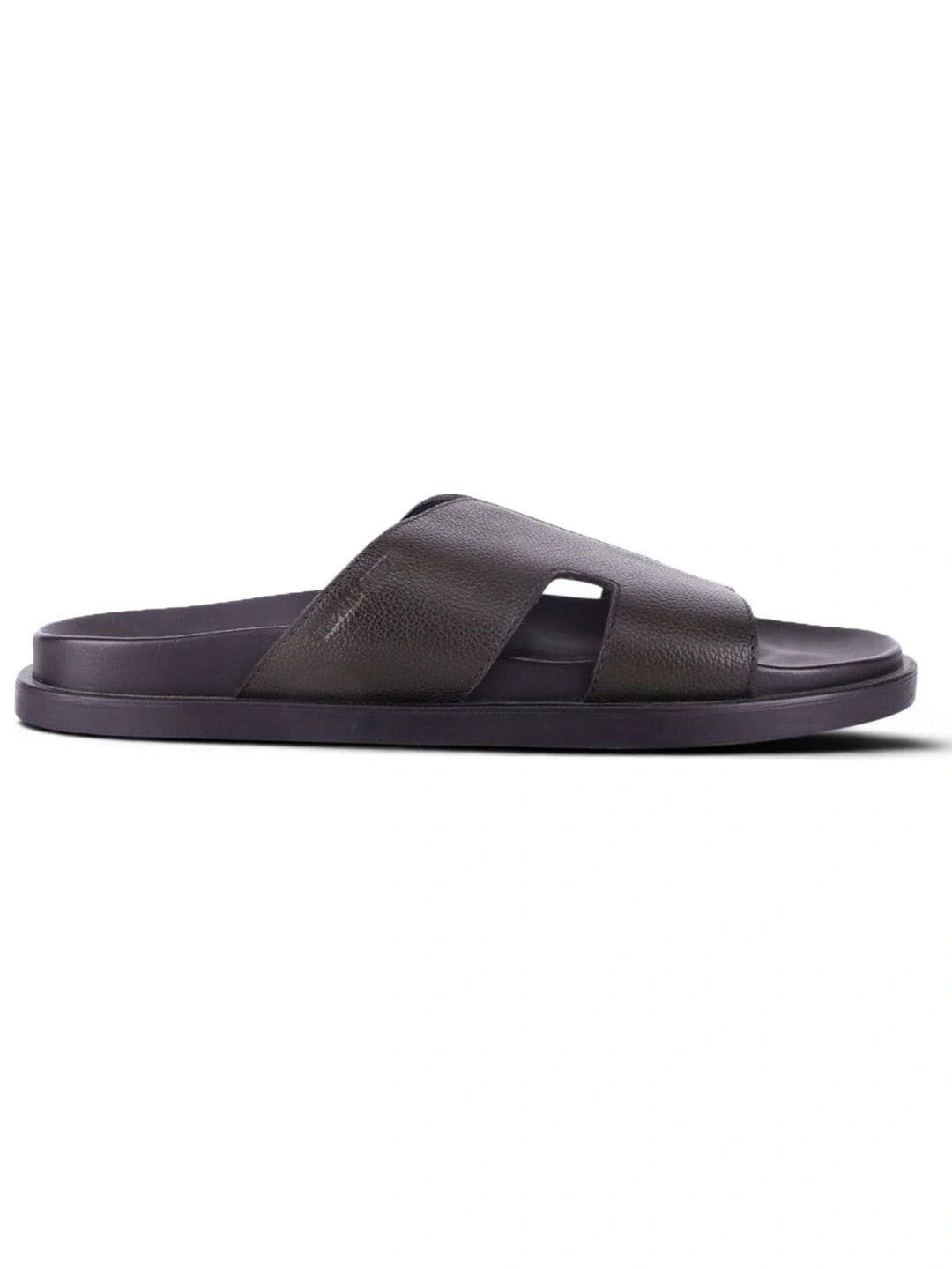 THOMAS CRICK Men Brown Leather Shoe-Style Sandals thumbnail 5