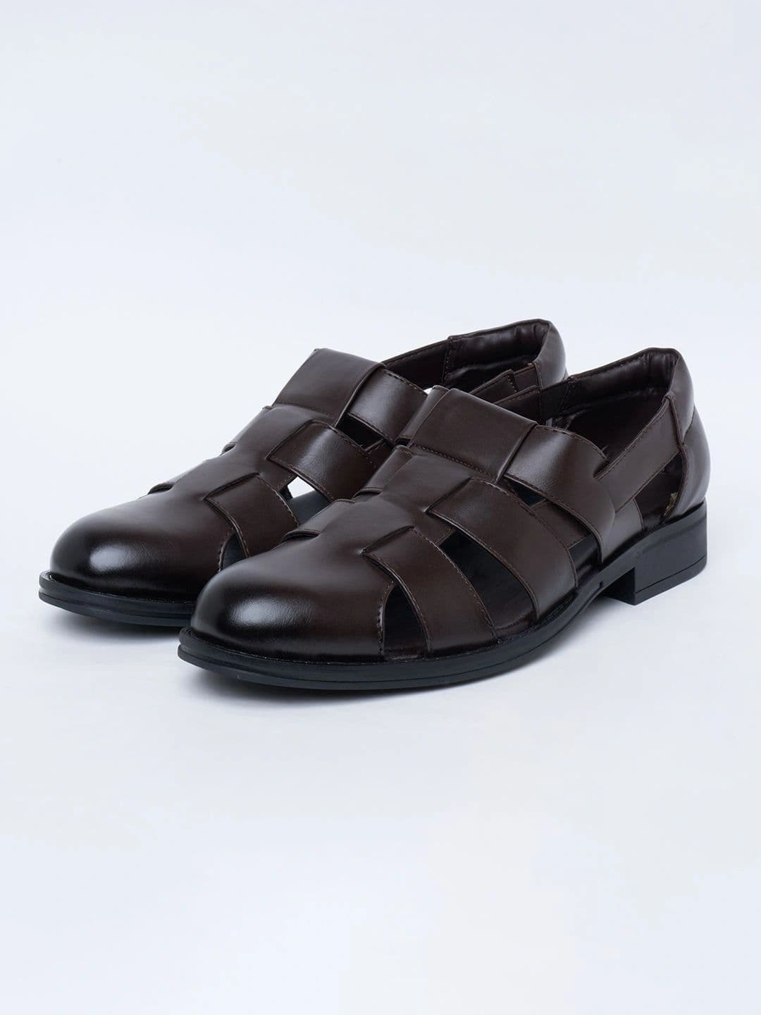 Urban Ranger by pantaloons Men PU Fisherman Sandals thumbnail 4