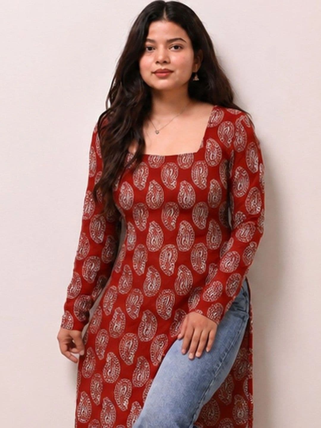 SHRISTHVAN Women Paisley Printed Kurta thumbnail 3