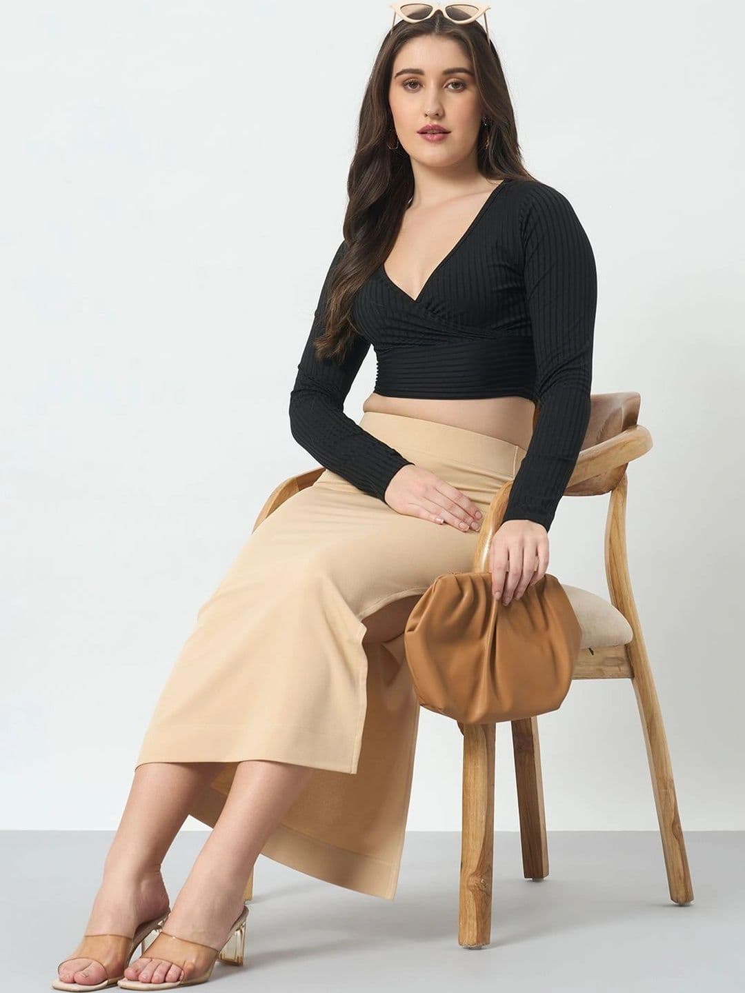 Trend Arrest Women Side Slit Midi Straight Skirt thumbnail 5
