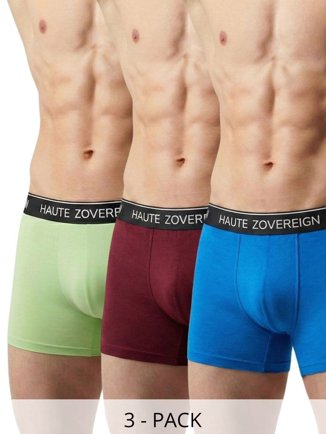 Haute Zovereign Pack of 3 Modal Solid Trunks - view 1