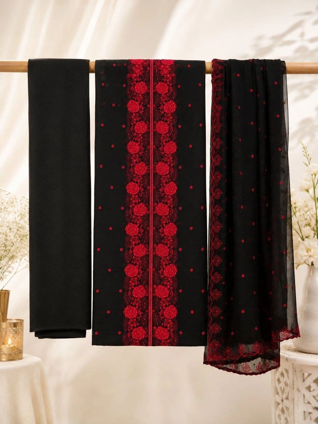 Krishna Tanna Embroidered Unstitched Dress Material thumbnail 4