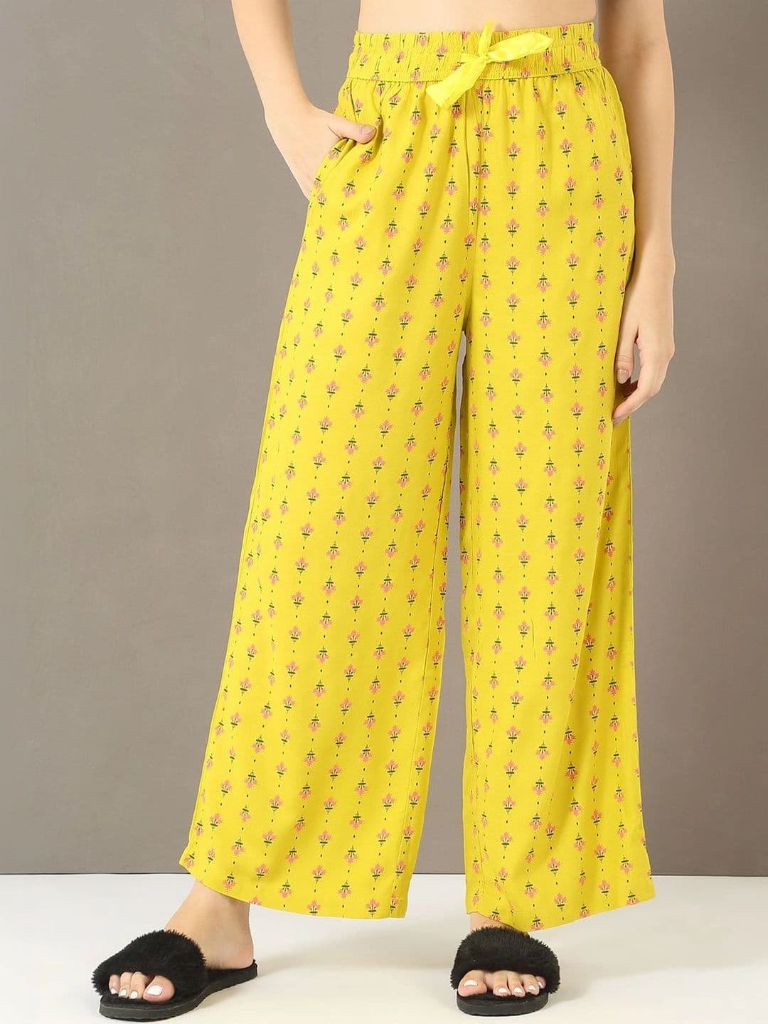 Sweet Dreams Women Ethnic Motifs Printed Knitted Ethnic Palazzos - view 1