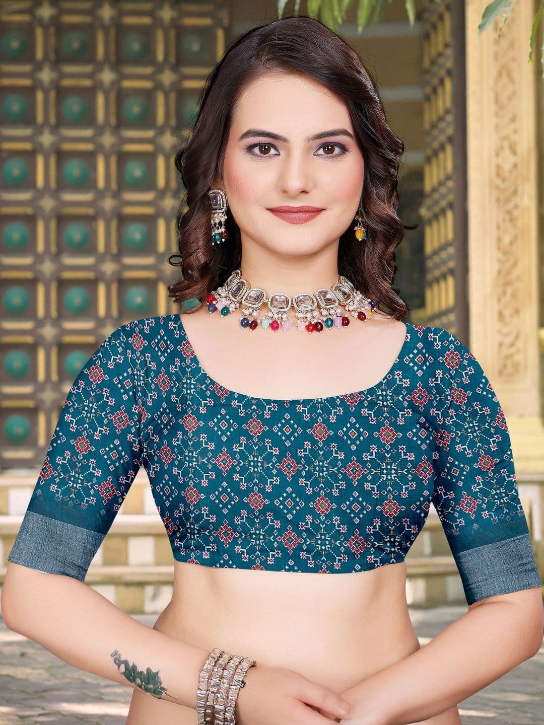 HERE&NOW Polka Dot Saree thumbnail 5