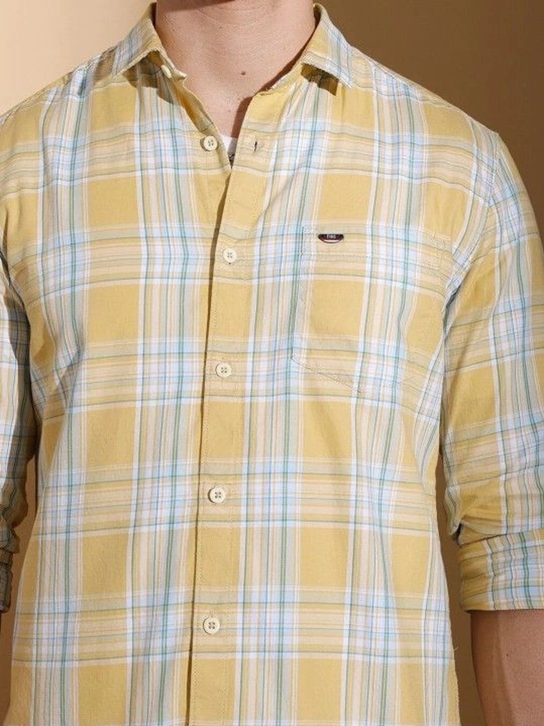 Studio-9 Men Classic Slim Fit Checked Casual Shirt thumbnail 5