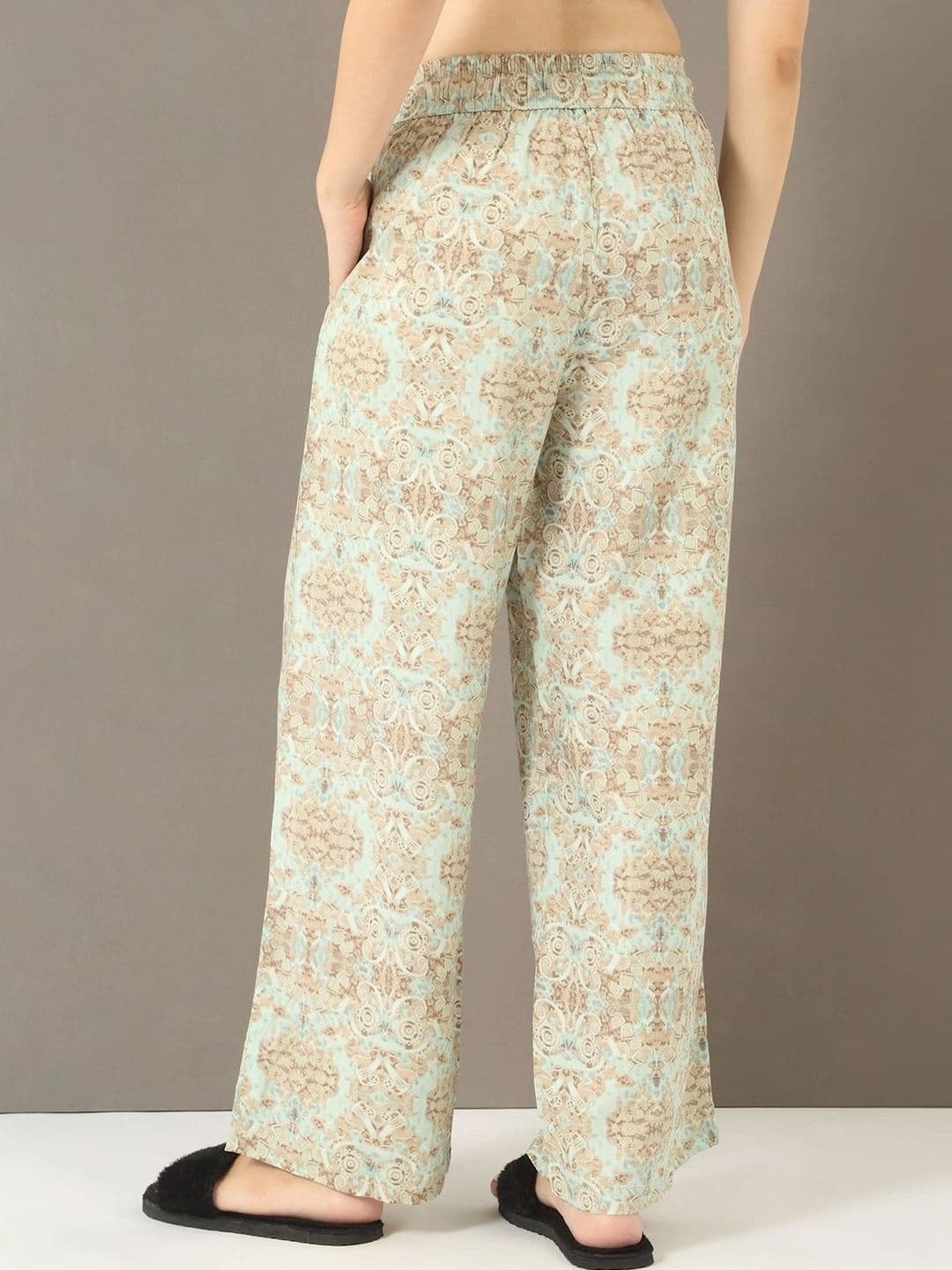 Sweet Dreams Women Ethnic Motifs Printed Knitted Ethnic Palazzos thumbnail 5