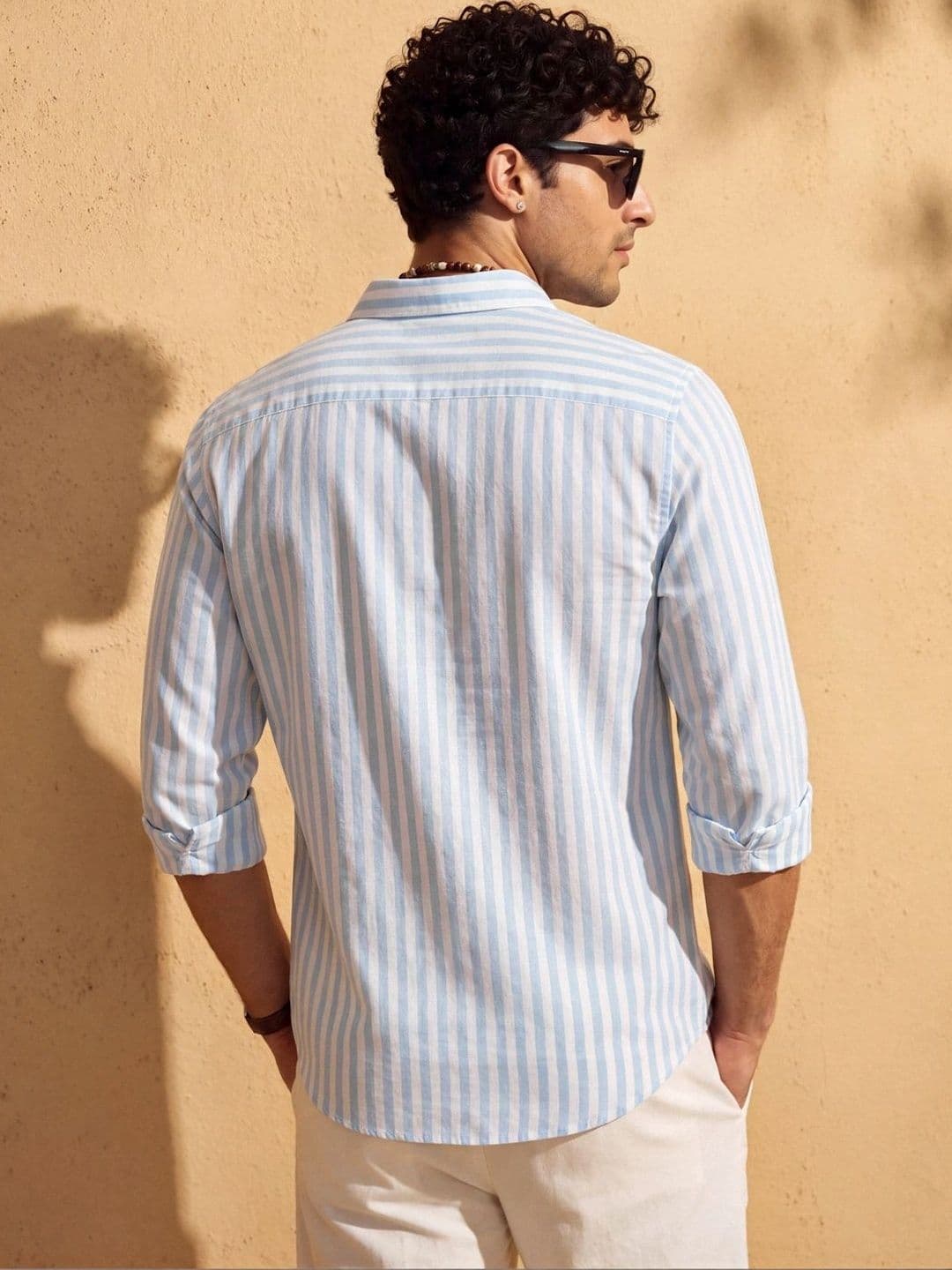 Urban Scissors Men Slim Fit Striped Casual Shirt thumbnail 5