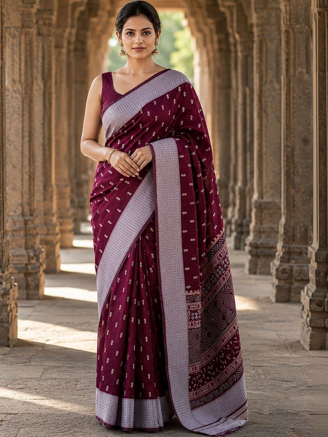 KALINI Woven Design Zari Silk Blend Designer Banarasi Saree - view 1