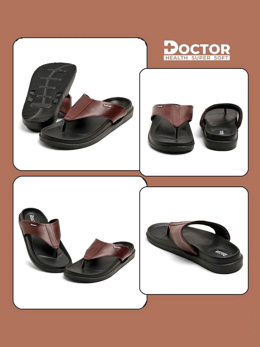DOCTOR HEALTH SUPER SOFT  Men Thong Flip-Flops thumbnail 4
