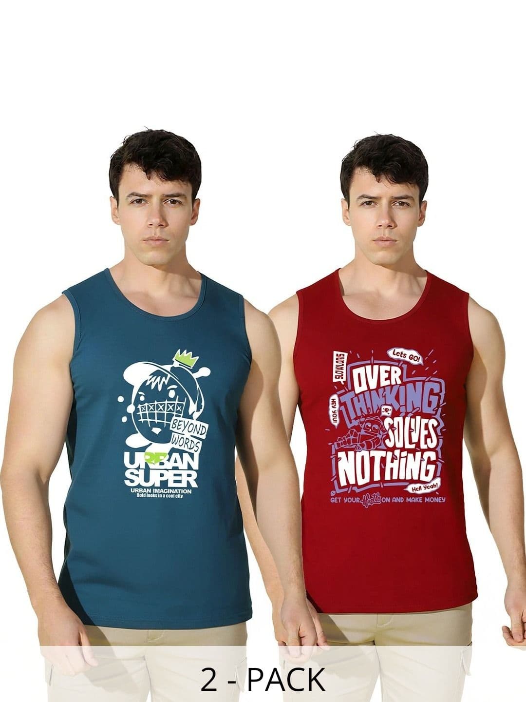 CRYPTIC Men 2 Printed T-shirt - view 1