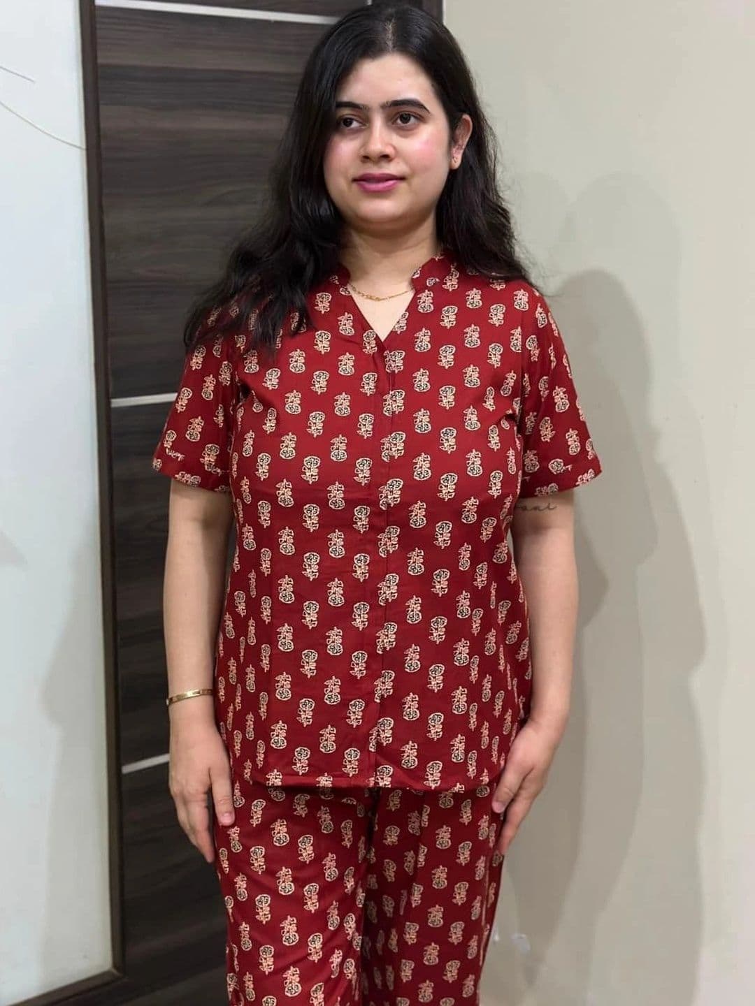 Vijaylaxmi Ethnic for Everyday Women Ethnic Motifs Printed Regular Pure Cotton Kurta with Pyjamas thumbnail 2