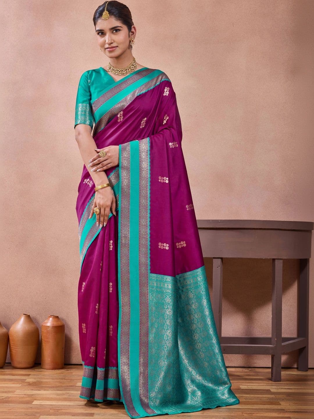Maharanga Zari Silk Blend Kota Saree - view 1