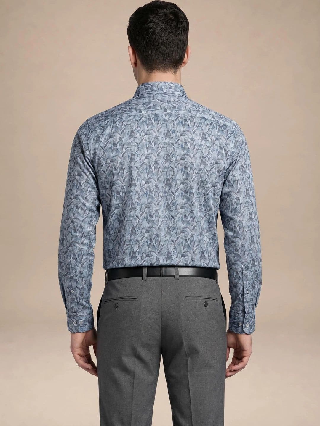 Turtle Men Standard Slim Fit Printed Semiformal Shirt thumbnail 2