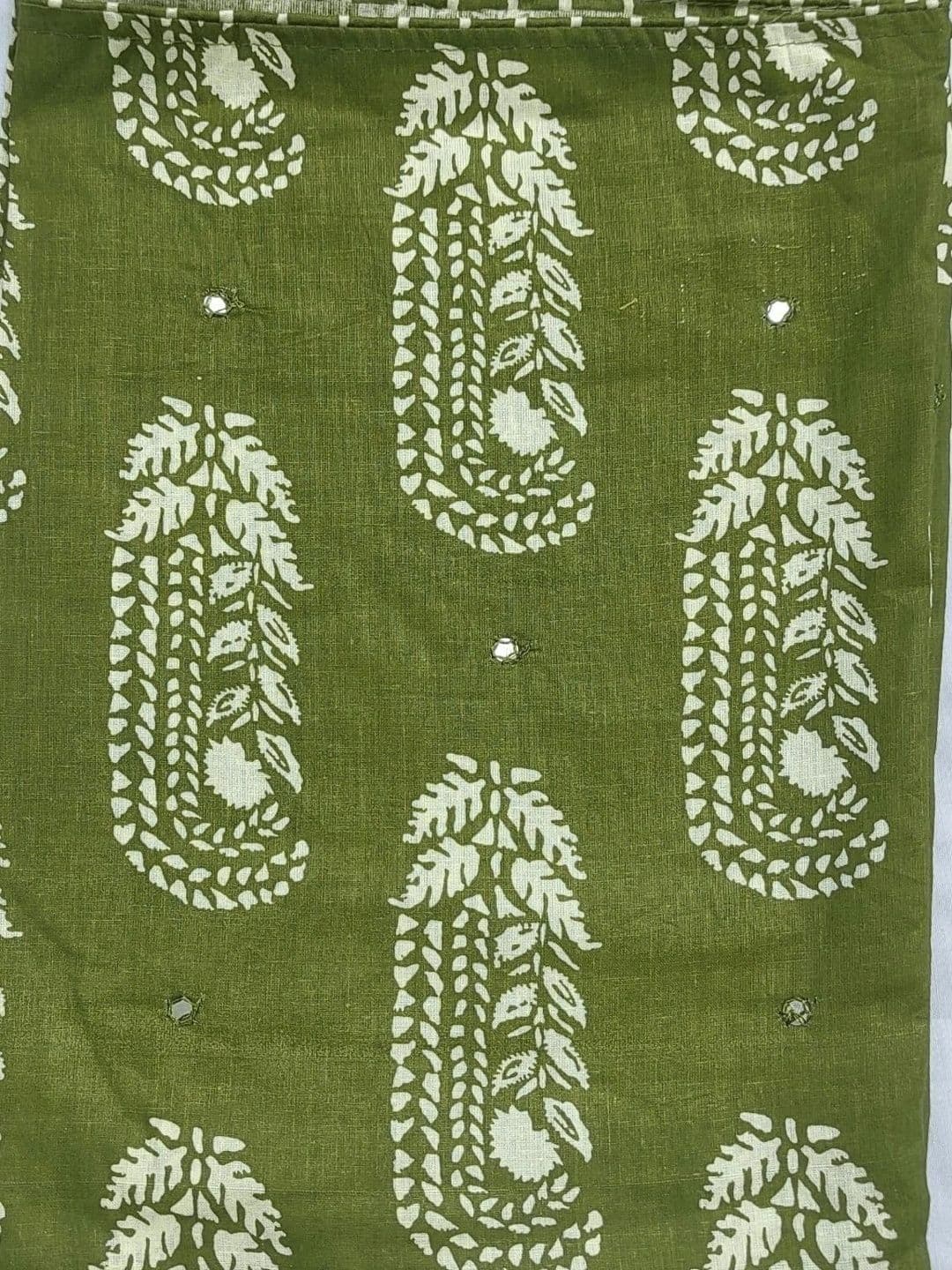 FAB JUNCTION Printed Pure Cotton Unstitched Dress Material thumbnail 3
