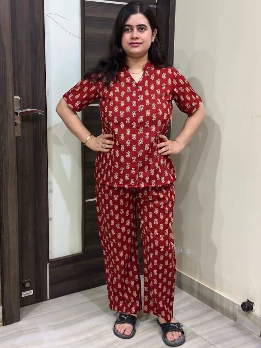 Vijaylaxmi Ethnic for Everyday Women Ethnic Motifs Printed Regular Pure Cotton Kurta with Pyjamas thumbnail 4