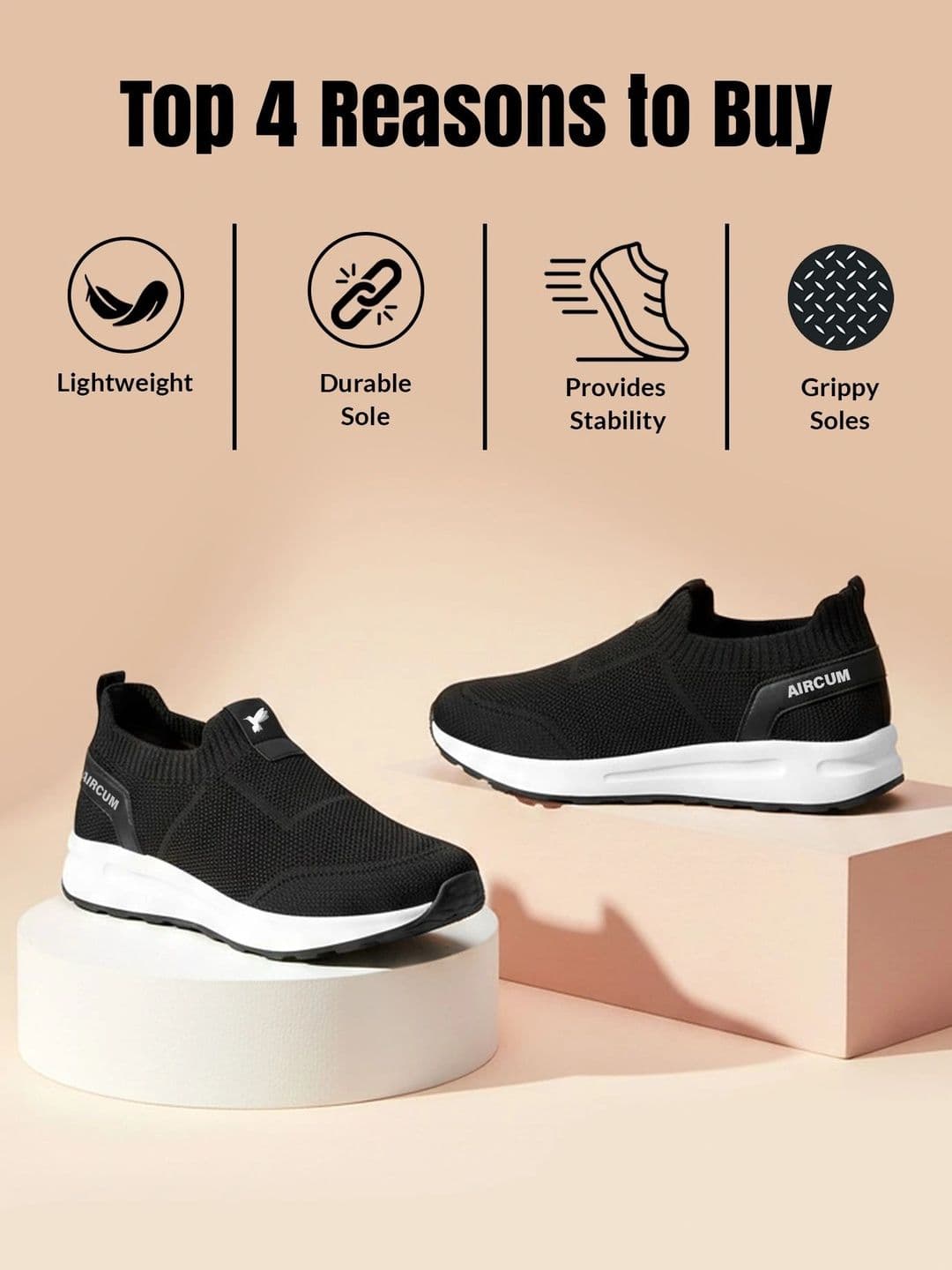 Aircum Men Mesh Running Non-Marking Shoes thumbnail 7