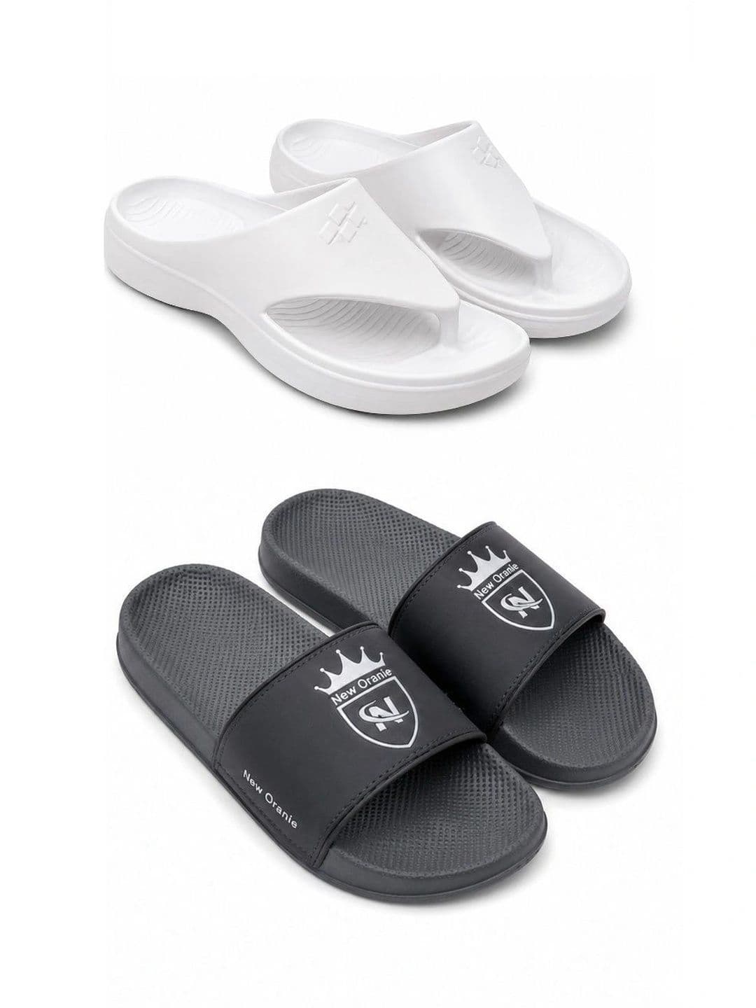 NEW ORANIE Men Pack of 2 Printed Sliders - view 1