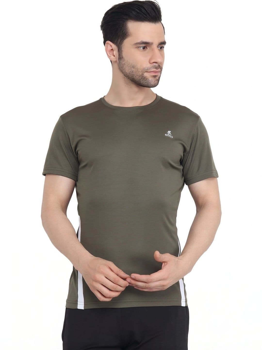 EFITO Men Colourblocked Dri-FIT T-shirt - view 1