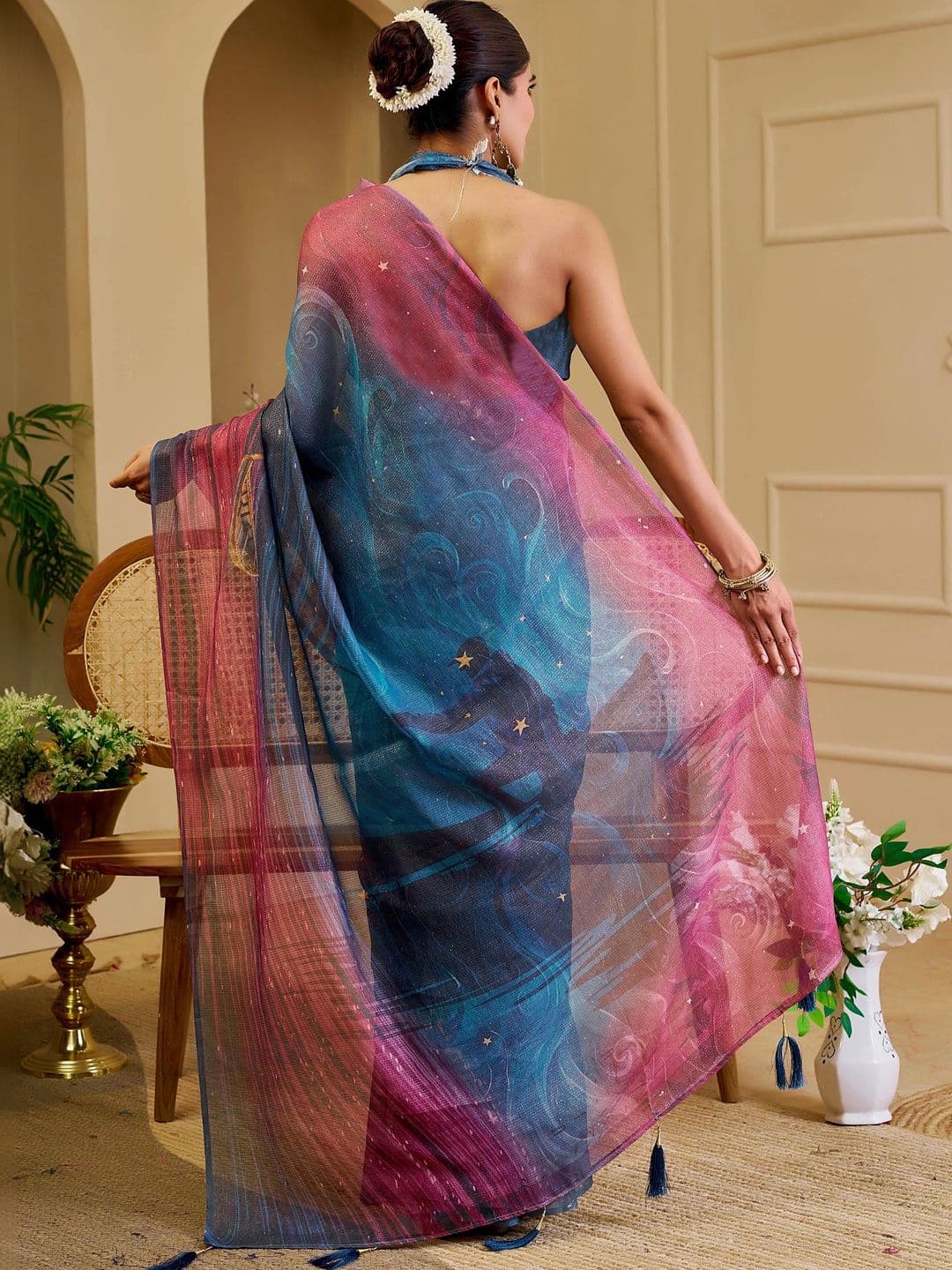 HERE&NOW Silk Cotton Handloom Saree thumbnail 3