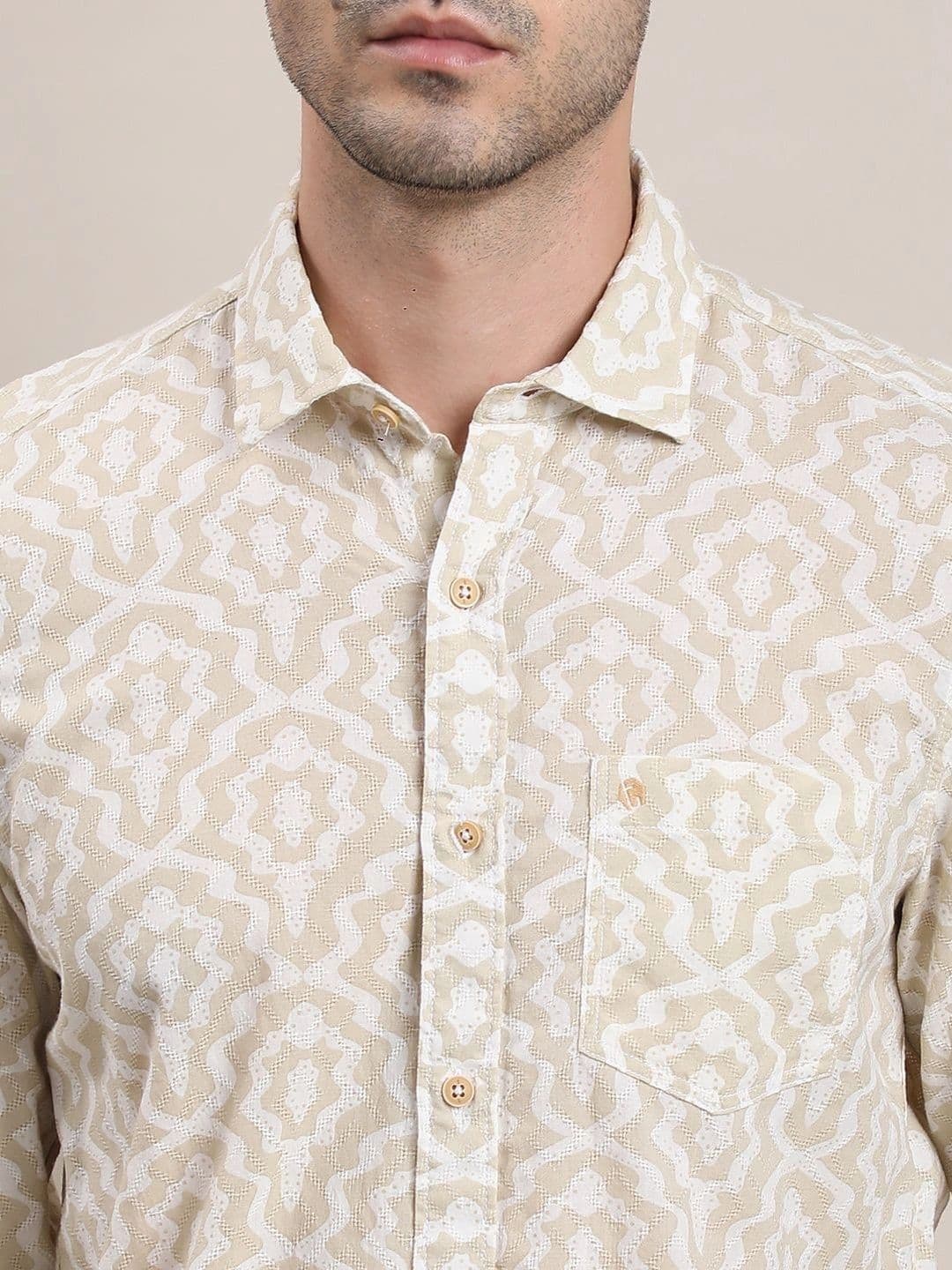 Turtle Men Relaxed Slim Fit Printed Casual Shirt thumbnail 4