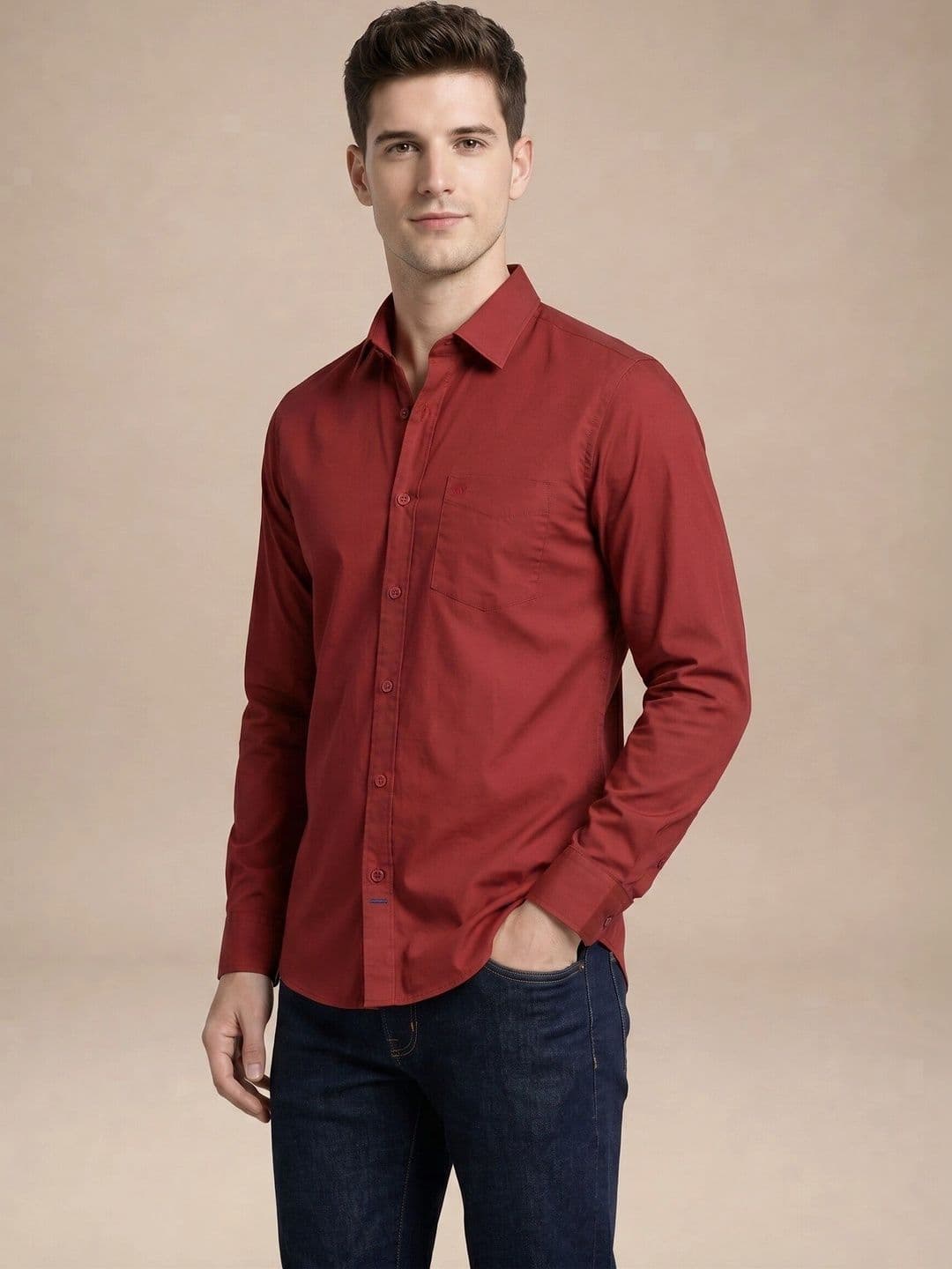 Turtle Men Relaxed Slim Fit Casual Shirt thumbnail 3