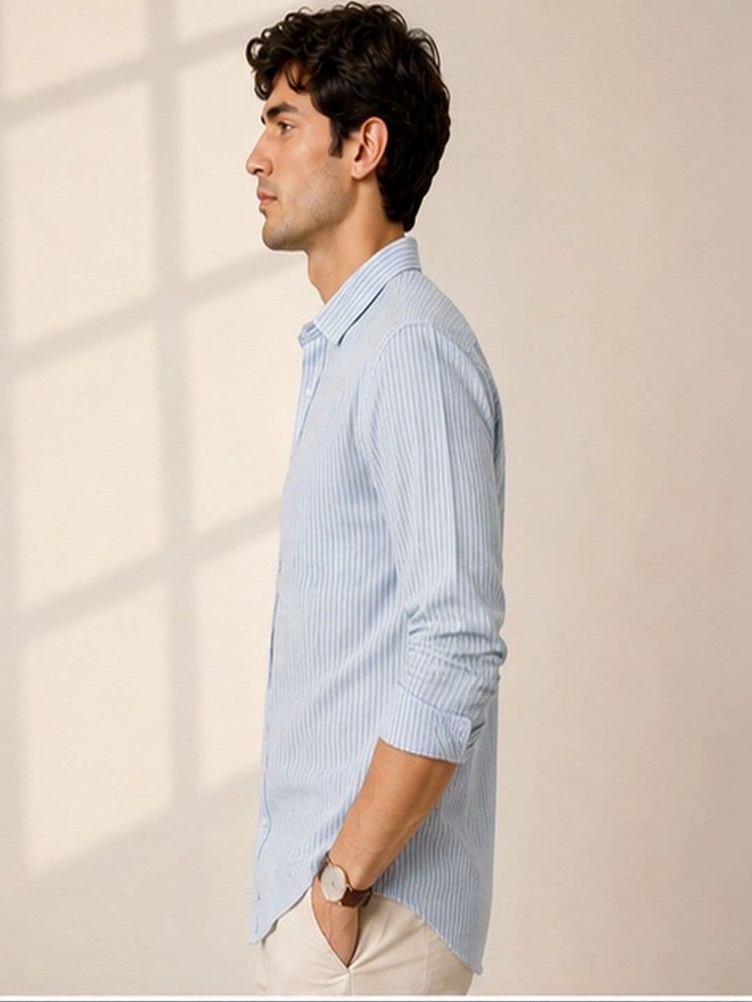 Mast & Harbour Men Classic Striped Casual Shirt thumbnail 5