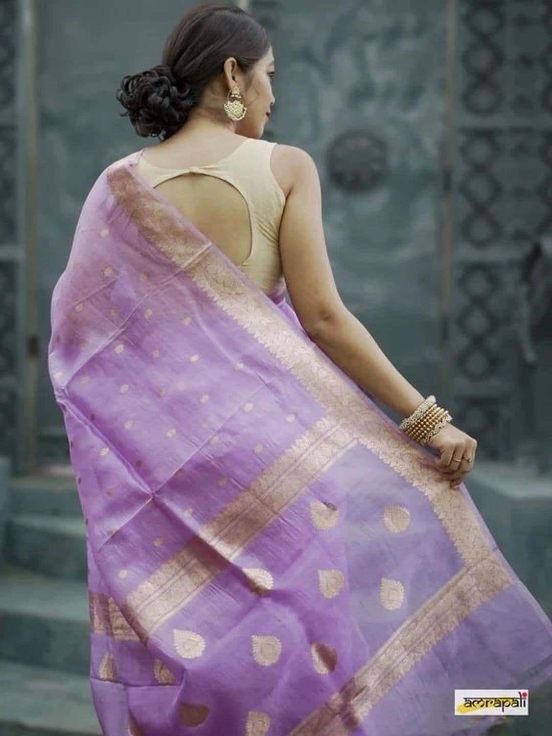 HERE&NOW Woven Design Zari Banarasi Saree thumbnail 2