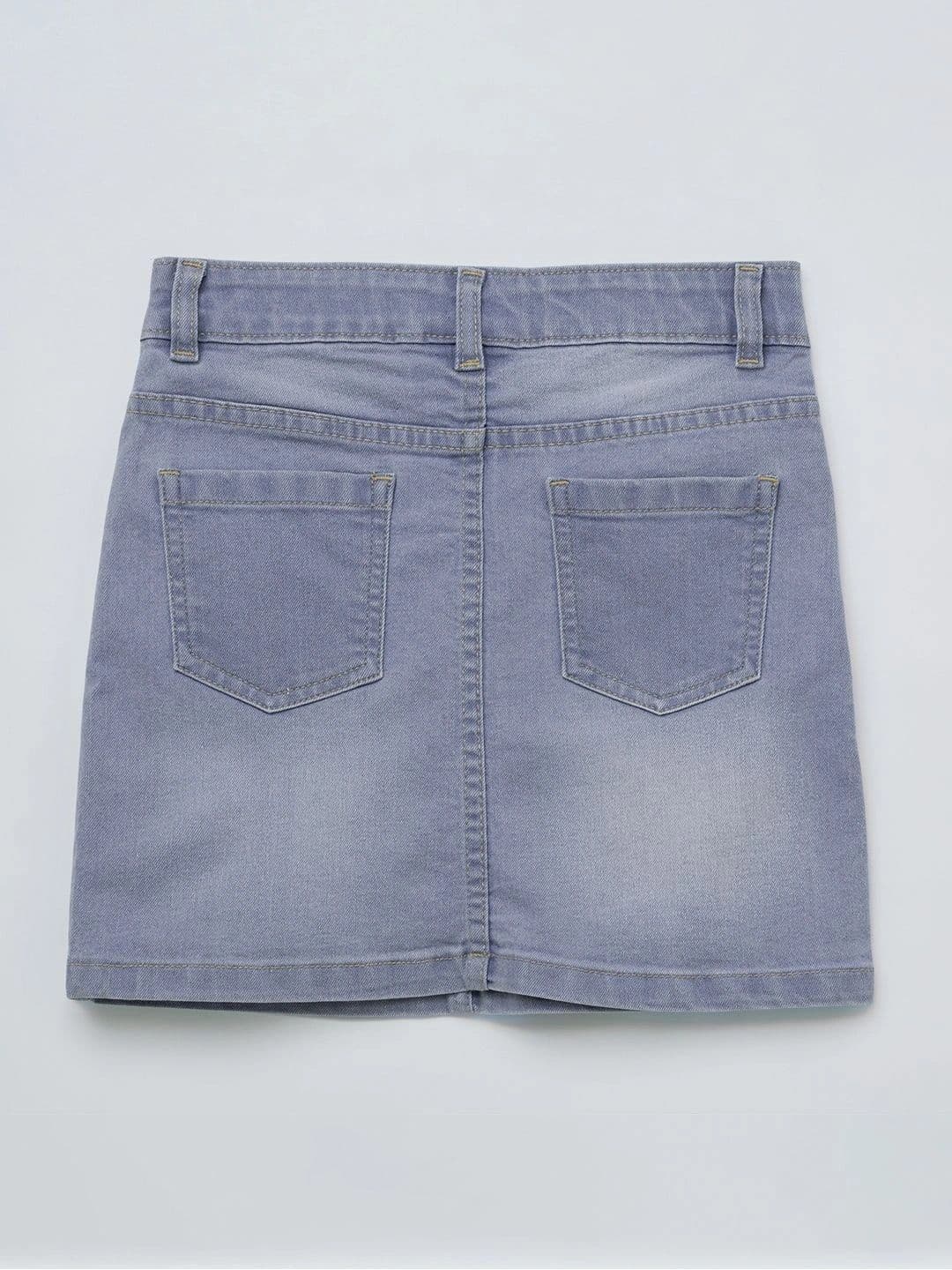 Pantaloons Junior Girls Cotton Mini Straight Skirt thumbnail 3